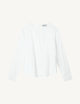 Pimlico Blouse: Cotton Voile, White Double Stripe