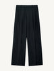 Rampling Trouser: Seersucker, Navy Blue