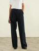 Rampling Trouser: Seersucker, Navy Blue