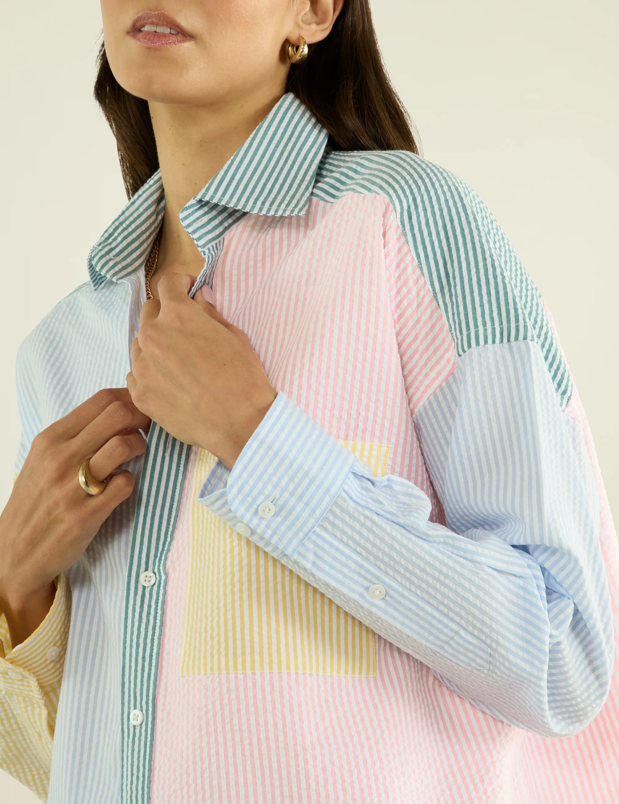 The Weekend: Seersucker, Multi Patchwork