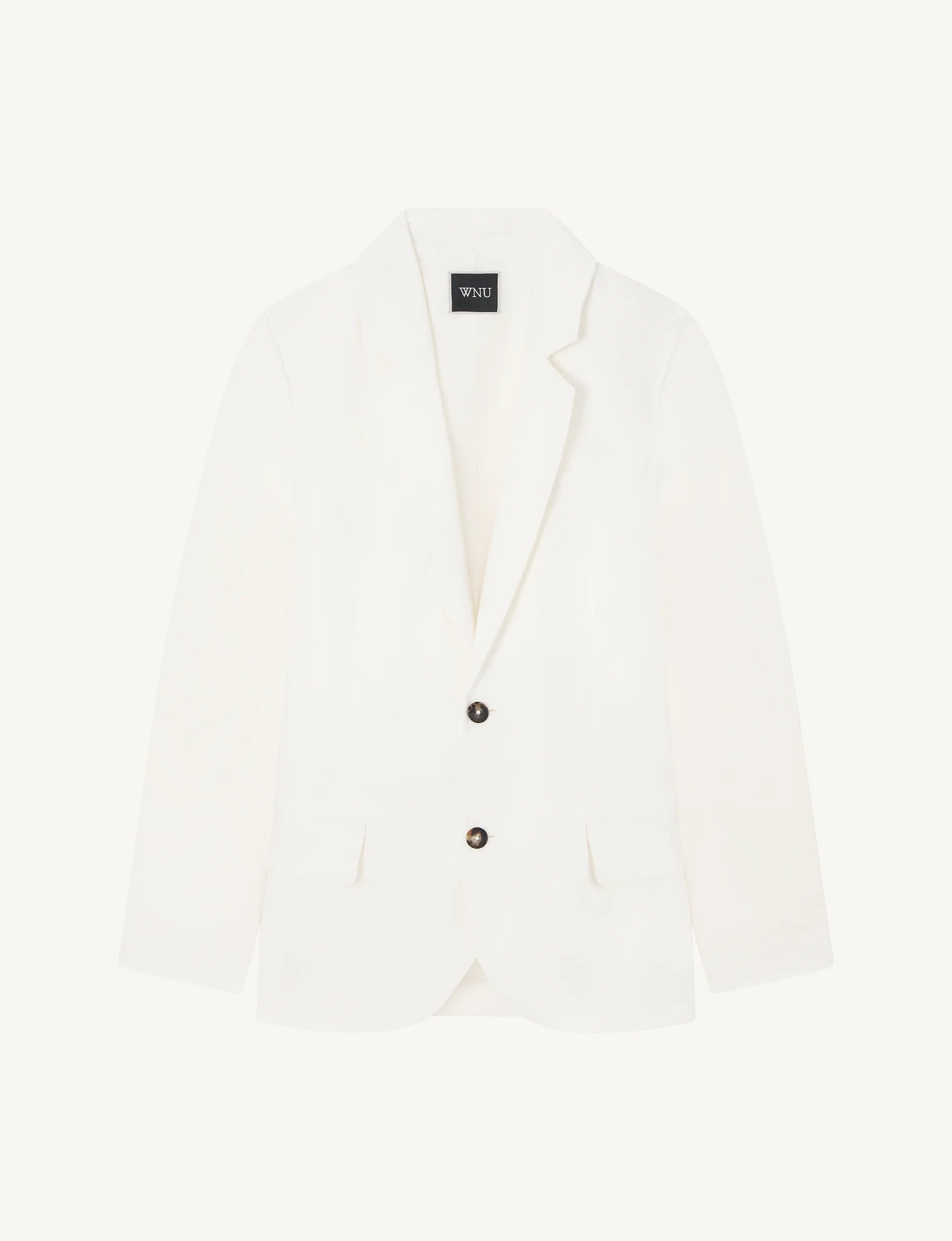 Hutton Blazer: Linen, Ivory