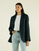 Hutton Blazer: Linen, Navy Blue