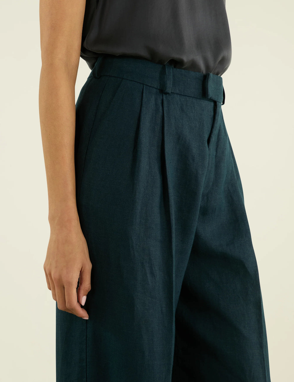 Rampling Trouser: Linen, Navy