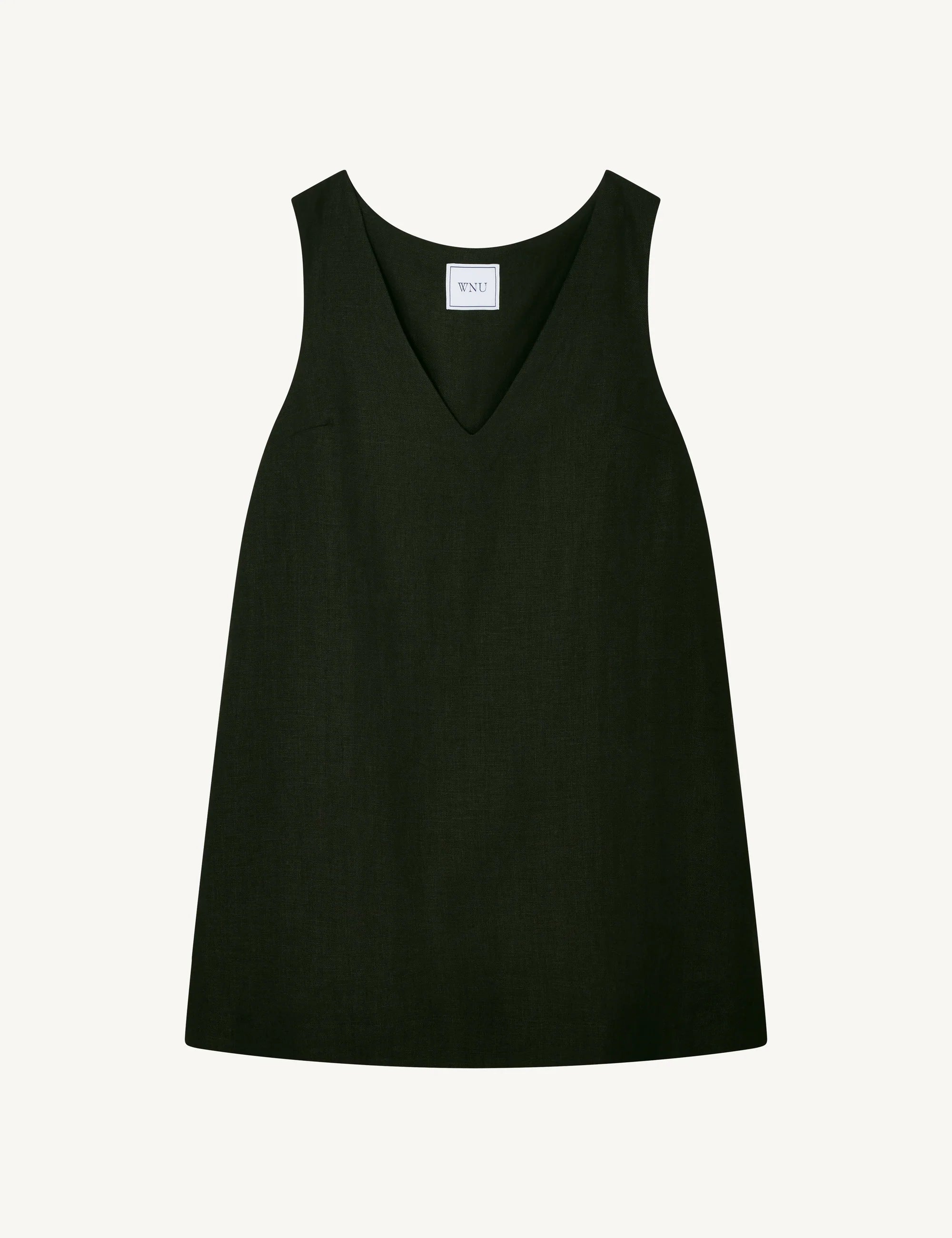 Sloane Dress: Linen, Black