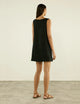 Sloane Dress: Linen, Black