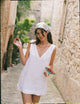 Sloane Dress: Linen, White