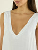 Sloane Dress: Linen, White