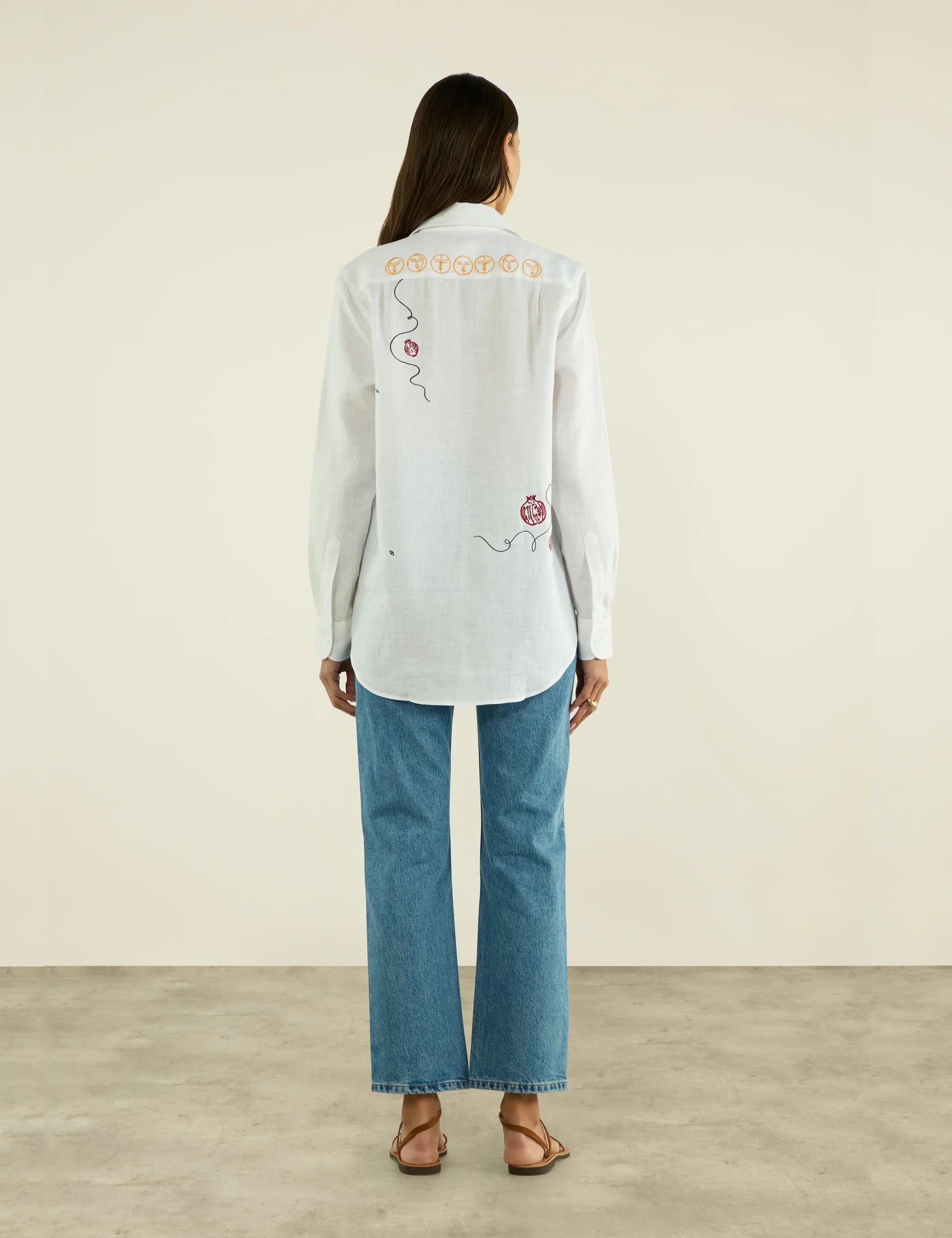 The Boyfriend: Linen, White x Bellamy Jean