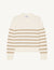 Devon Jumper: Cotton, Latte Stripe