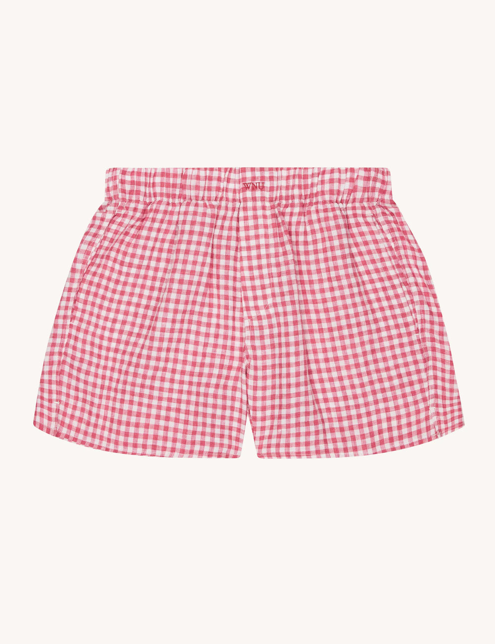 The Boxer: Linen, Red Gingham