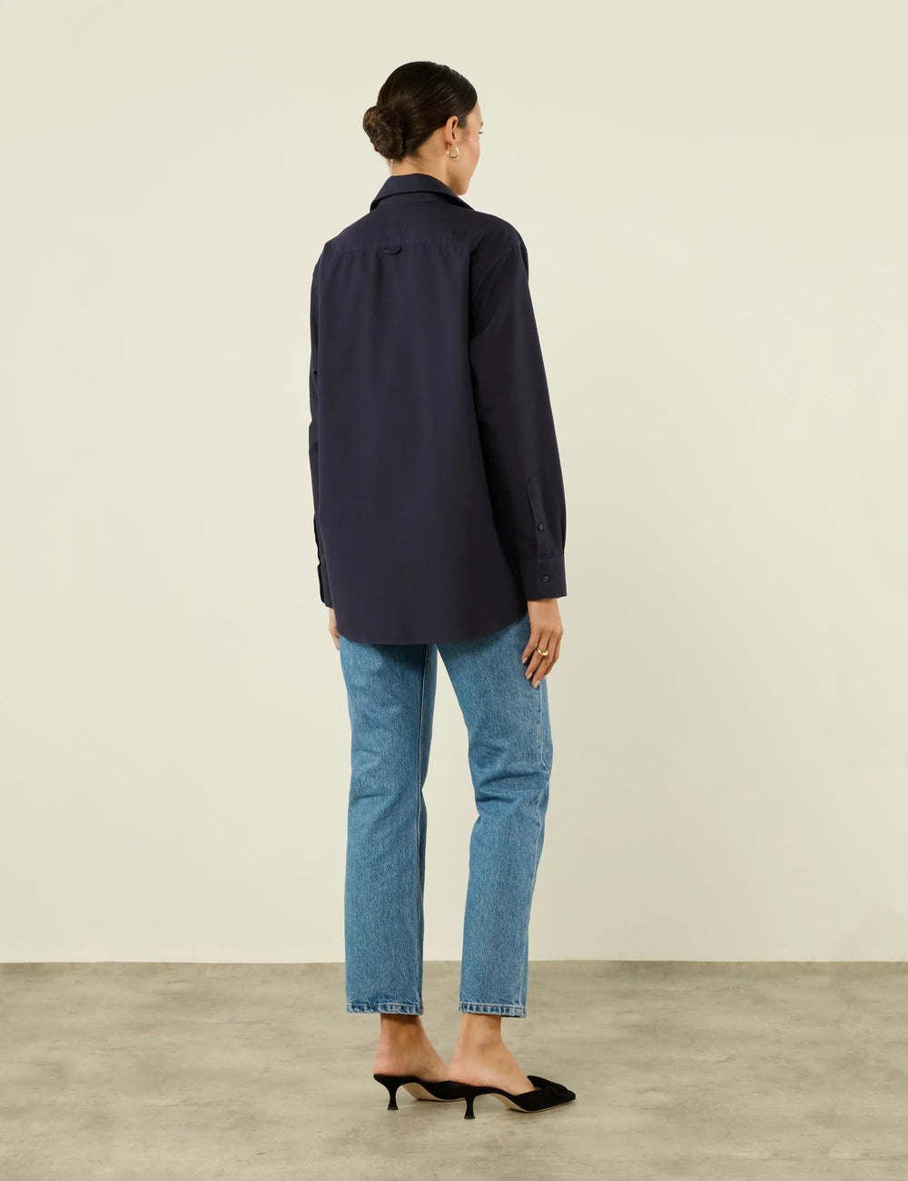 The Oversized: Oxford, Navy Blue