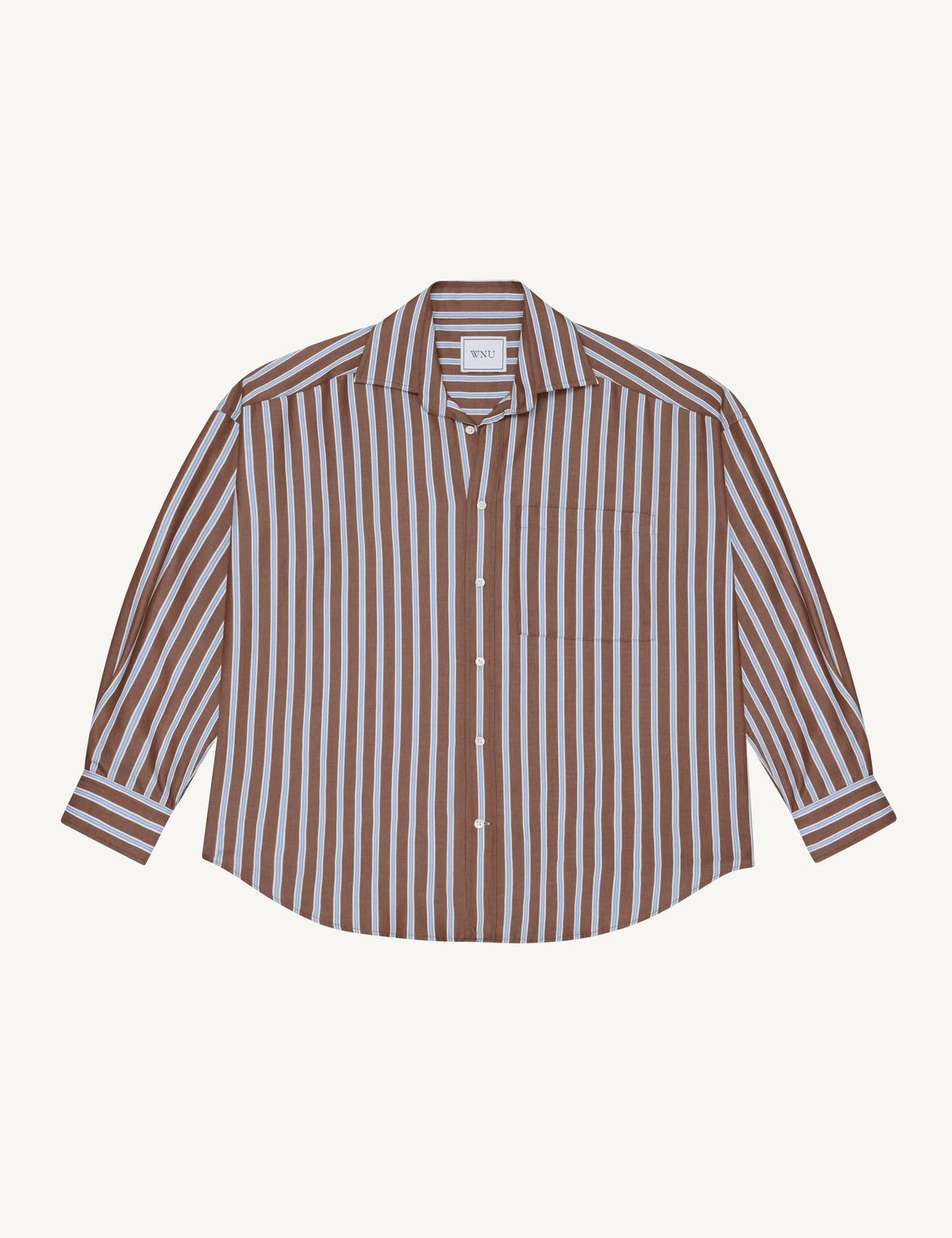 The Weekend: TENCEL™ Lyocell, Mocha Multi Stripe – With Nothing