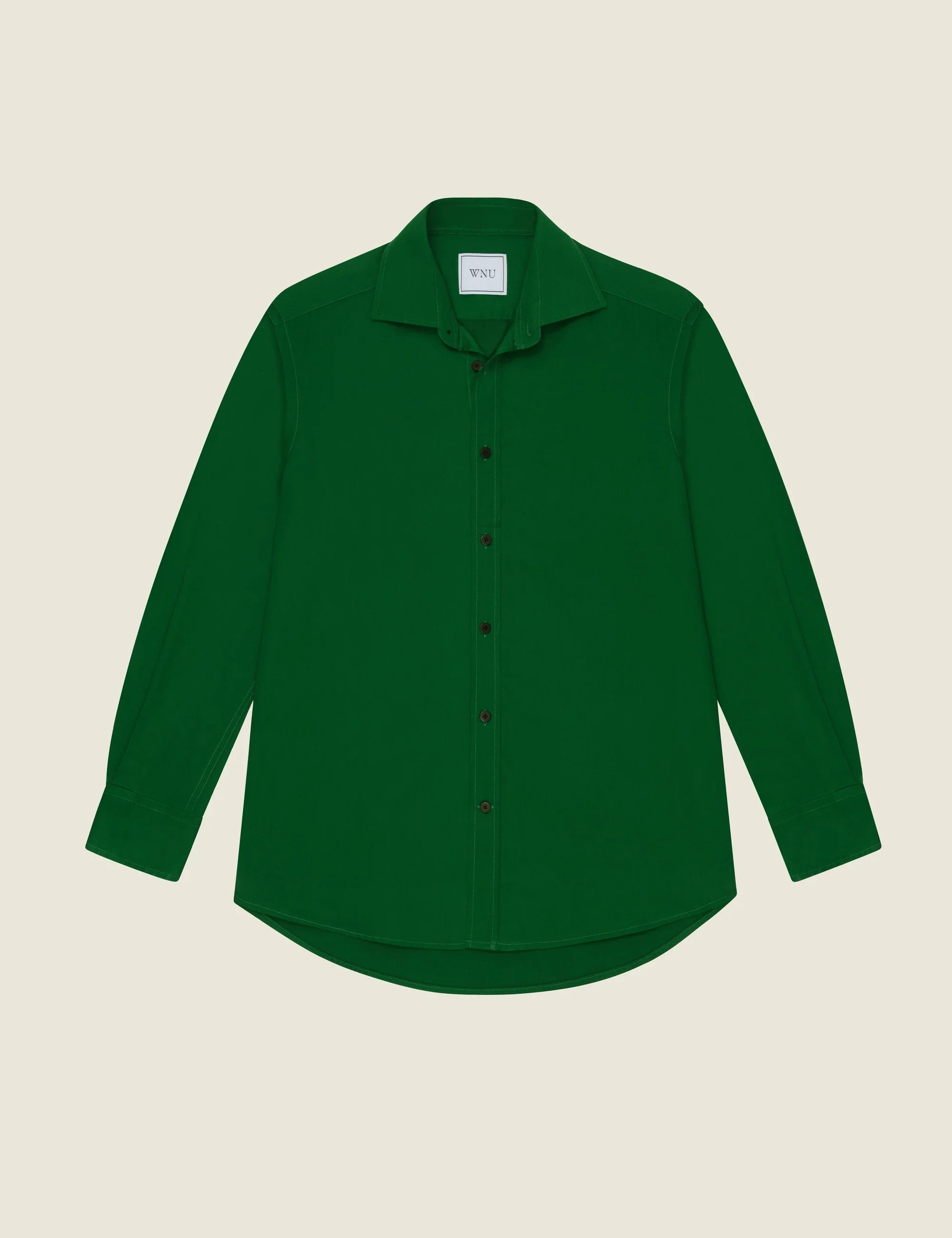 The Boyfriend: Fine Poplin, Emerald Green