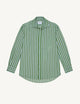 The Boyfriend: TENCEL™ Lyocell, Green Multi Stripe