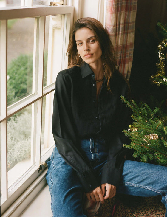 The Dress Shirt: TENCEL™ Lyocell, Black