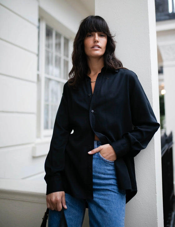 The Boyfriend: TENCEL™ Lyocell, Black