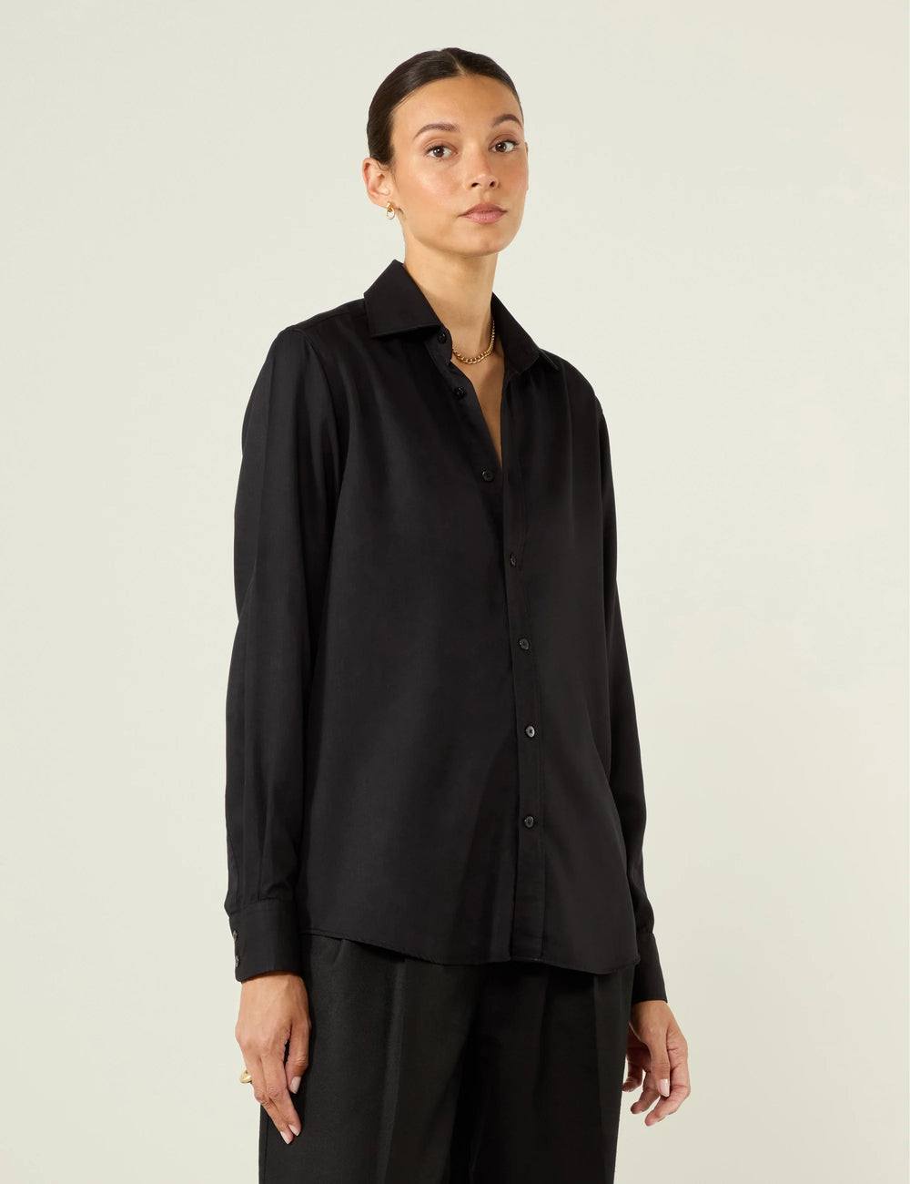 The Boyfriend: TENCEL™ Lyocell, Black