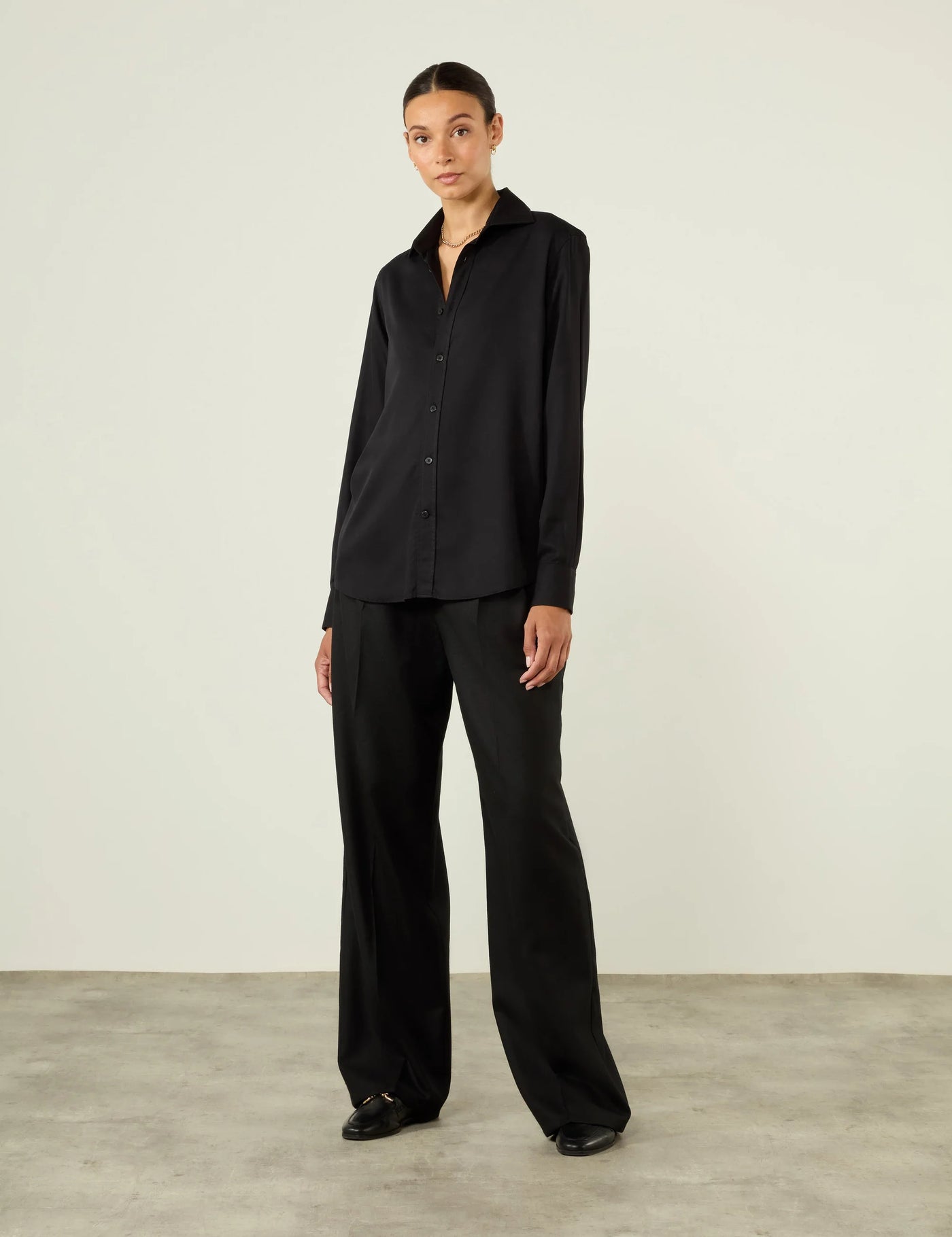 The Boyfriend: TENCEL™ Lyocell, Black