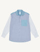 The Oversized: Chambray, Blue Patchwork