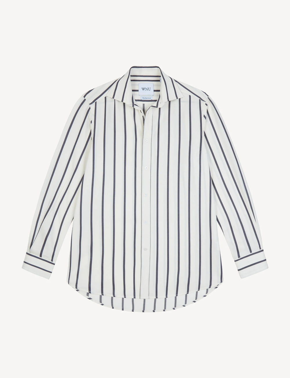 The Boyfriend: TENCEL™ Lyocell, Charcoal Stripe