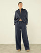 The Set: Hemp Navy Shirt & Trouser