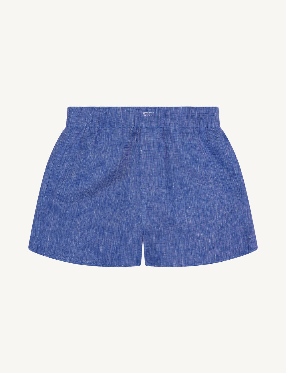 The Boxer: Linen, Lapis Blue