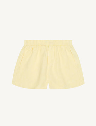 The Boxer: Linen, Lemon Yellow