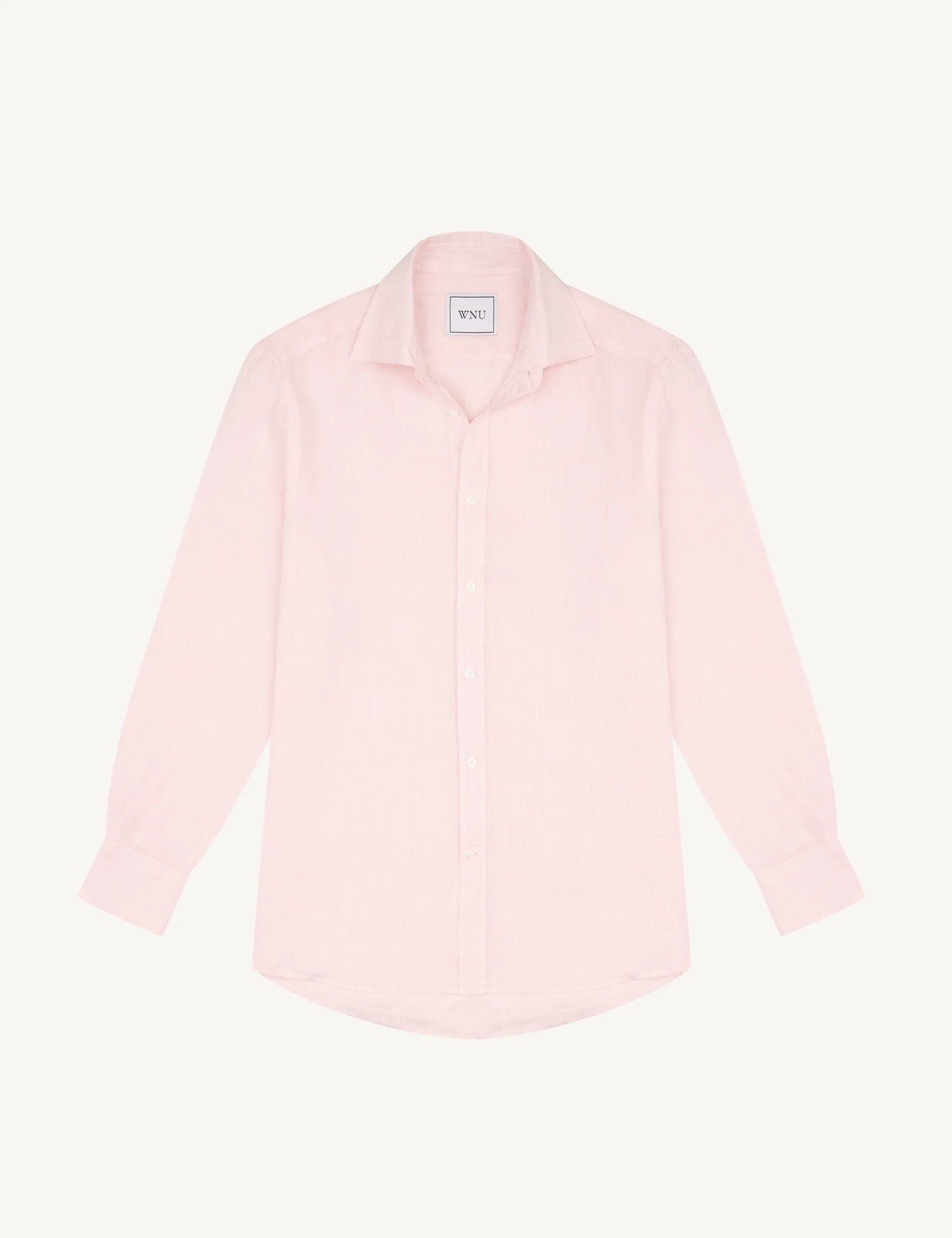 The Boyfriend: Linen, Grapefruit Pink
