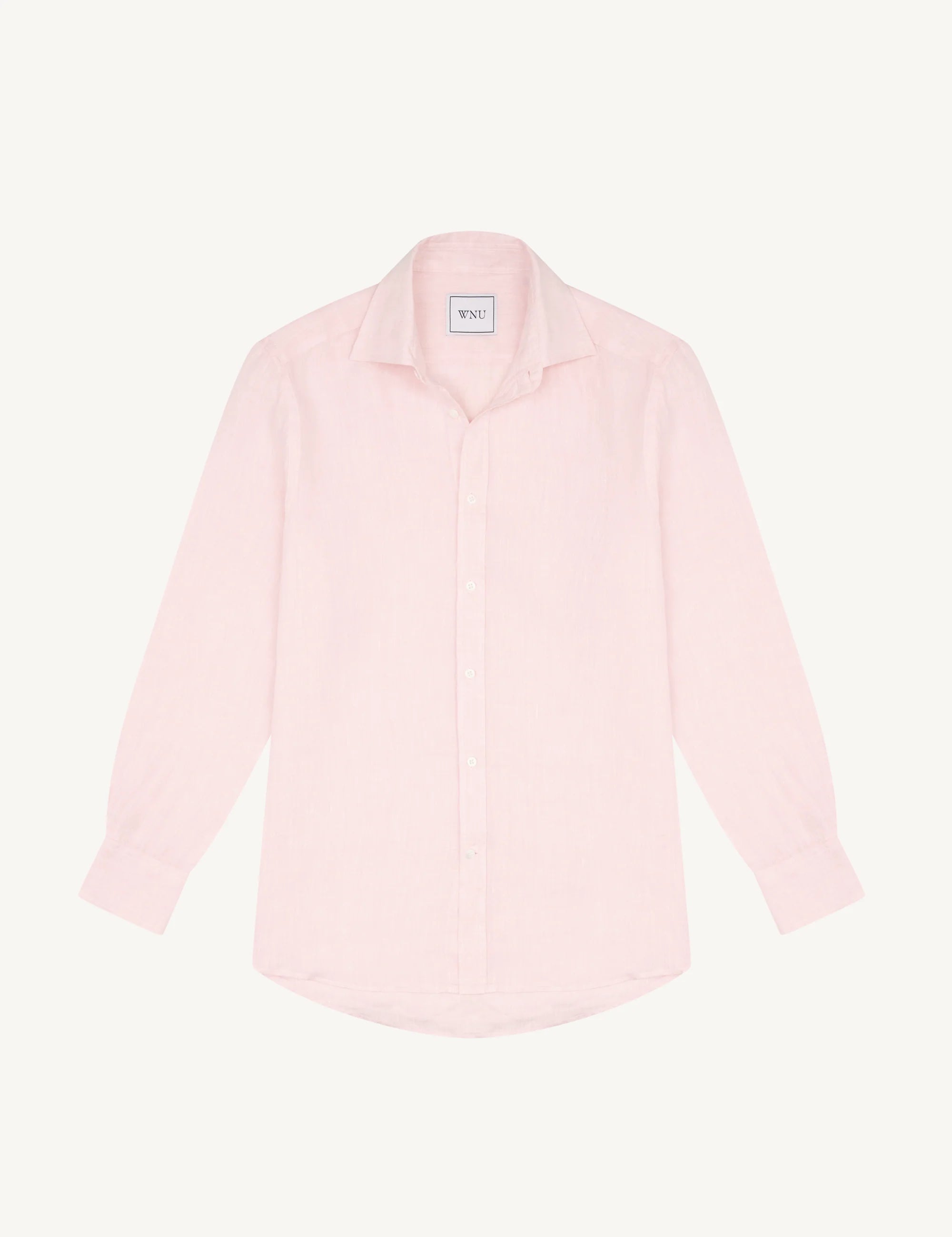 The Boyfriend: Linen, Grapefruit Pink