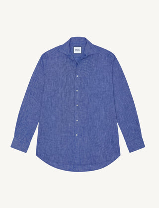 The Set: Linen Lapis Blue Shirt & Boxer