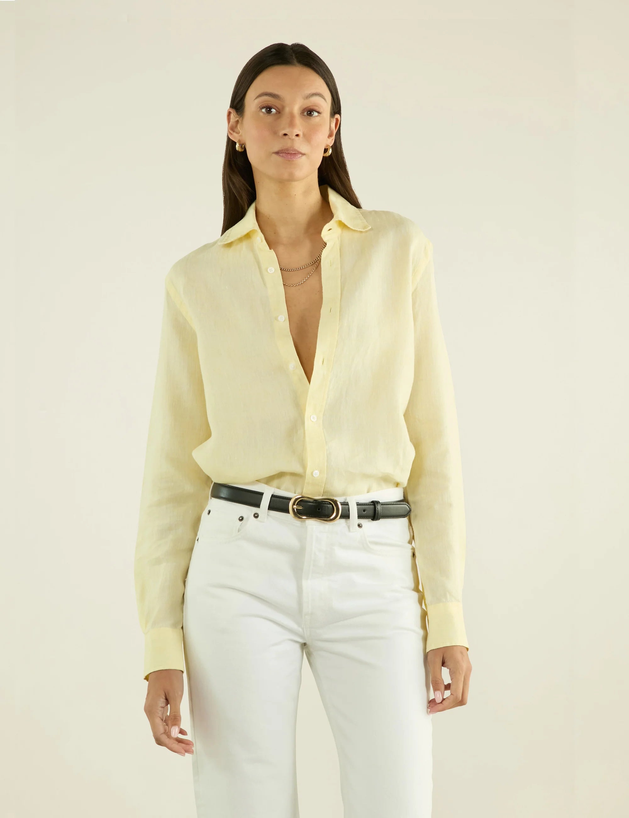 The Boyfriend: Linen, Lemon Yellow
