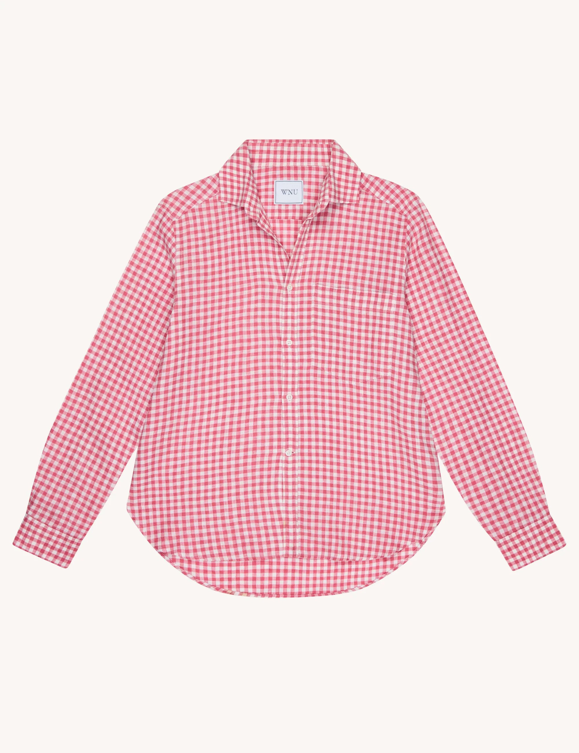 The Classic: Linen, Red Gingham