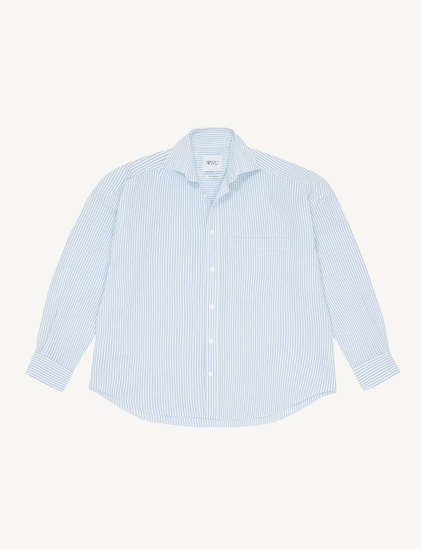 The Weekend: Seersucker, Rain Blue Stripe