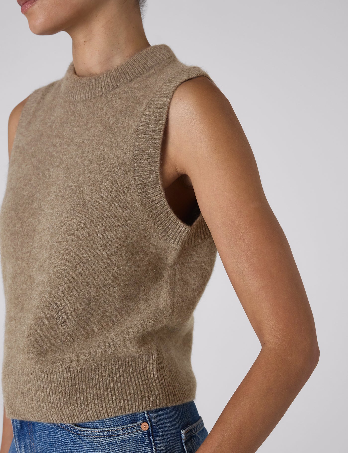 Skye Vest: Yak Wool, Coffee