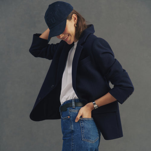 Hutton Blazer: Wool, Navy
