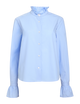 Kew Blouse: Fine Poplin, Sky Blue