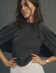 Jura Cardigan: Yak Wool, Dark Grey Melange