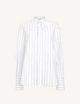 The Boyfriend Bow Tie: Fine Poplin, Blue and White Stripe