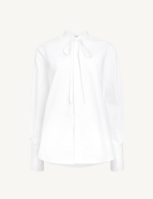 The Boyfriend Bow Tie: Fine Poplin, White