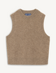 Skye Vest: Yak Wool, Coffee