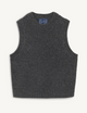 Skye Vest: Yak Wool, Dark Grey Melange