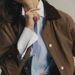 Kent Jacket: Waxed Cotton, Chocolate