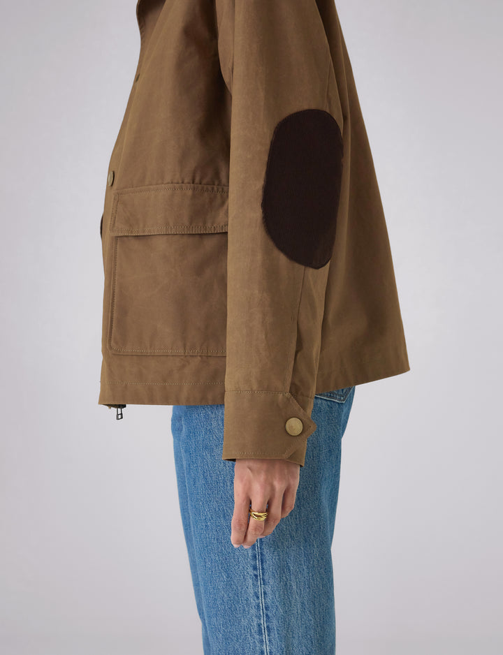 Kent Jacket: Waxed Cotton, Chocolate