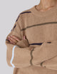 Cornwall Jumper: Cotton, Sand and Blue Multi Stripe
