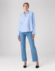 Kew Blouse: Fine Poplin, Sky Blue