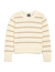 Devon Jumper: Cotton, Ecru and Latte Stripe