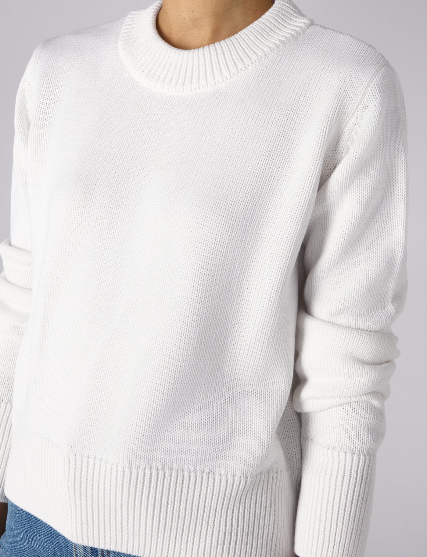 Devon Jumper: Cotton, Cream