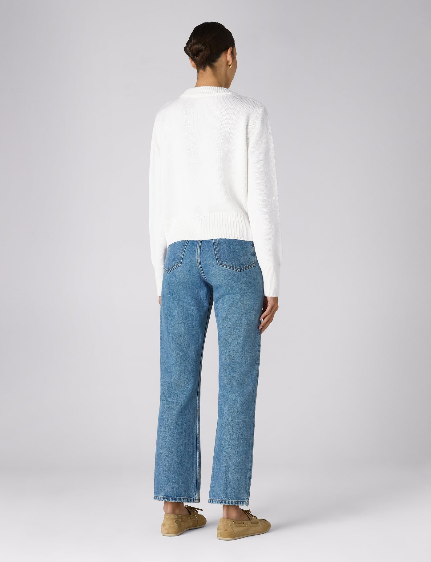 Devon Jumper: Cotton, Cream