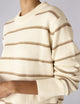Devon Jumper: Cotton, Ecru and Latte Stripe