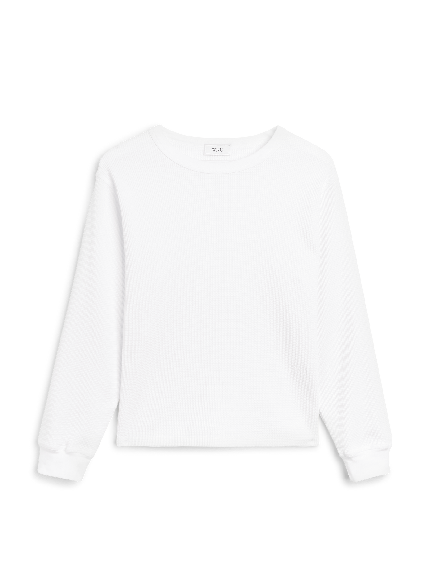 Bessette Top: Waffle Jersey, Off-White